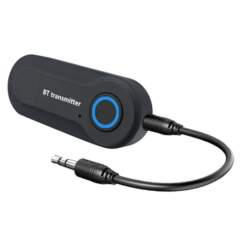 Bluetooth 5.0 адаптер безжичен аудио Bluetooth предавател приемник за PC / TV / кола 3.5Mm AUX Music RX Sender Adaptador 1
