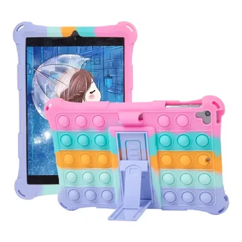 Pop Push It Case за iPad mini 6 8.3inch iPad mini1 2 3 4 5 9.7inch Детски балон мека силиконова удароустойчива стойка за таблет Funda 1