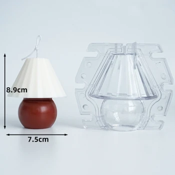 ГОРЕЩА ПРОДАЖБА Дизайн на настолна лампа Силиконови форми за свещи Мазилка лампа мухъл Ръчно изработени ароматни свещи пластмасови форми 1