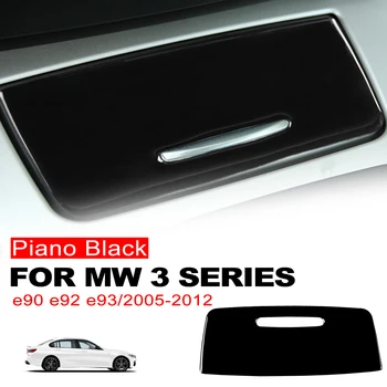 За BMW Серия 3 2005-2012 е90 е92 е93 пиано черен централен пепелник пластмасов капак кола интериор аксесоари декорация стикер 1