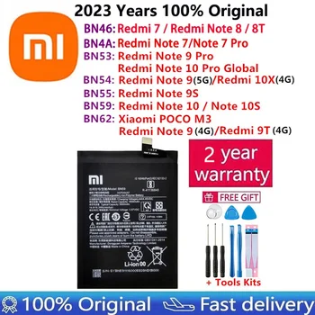 100% оригинален BN46 BN4A BN53 BN54 BN55 BN59 BN62 батерия за Xiaomi Redmi 7 9T 10X POCO M3 Забележка 7 8 8T 9 9S 10 10S про батерии 1