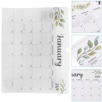 Clear отпечатан висящ календар Деликатен месечен календар Начало Планиране Стенен календар 1
