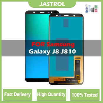6.0 инчов Amoled LCD за SAMSUNG Galaxy J8 2018 дисплей сензорен екран замяна за Galaxy J810 J810F SM-J810M дисплей 1