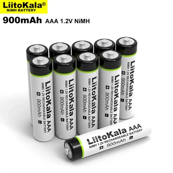 4-30 PCS LiitoKala 1.2V AAA NiMH акумулаторна батерия 900mAh Подходяща за играчки, мишки, електронни везни и др.