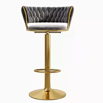 Въртящ се игрален стол Throne Hotel Ретро акцент стол за хранене Релакс офис високо парти Meble Kuchenne Moderne италиански мебели 1