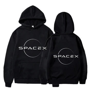 Fashion Space X Графични качулки Falcon Hooded Пуловер Мъжко облекло за мъже Дамски анцуг Суитчър Спортно облекло