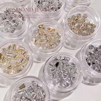 Fashion Light Luxury Diamond Nail Decoration Water Drop Аксесоари за маникюр Shiny Crystal Nail Rhinestone Decoration 1