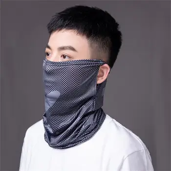 Забрадка Ветроупорен и прахоустойчив плат е мек бързо съхнещ лед коприна слънцезащитен шал слънцезащитен воал маска виси ухо дизайн 1