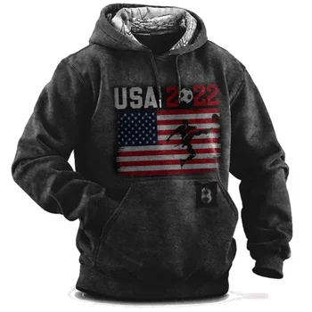 Ред 2024 персонализирано лого топъл мъжки пуловер casual пуловер качулка нова есенна линия отпечатани дрехи мъжки сива врана спортна улица отгоре / мокър восък ~ Apotheekmeeusdeneve.be 11