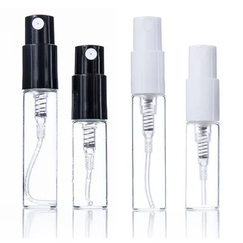 Mini спрей стъклена бутилка 2ml / 3ml преносим парфюм бутилка за многократна употреба козметични проба флакони под-бутилиране празен контейнер пулверизатор 1