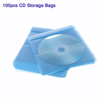 100Pcs CD DVD калъф притежател чанти за съхранение защита ръкав практически плик капак двустранен PP чанта чанта организатор 1