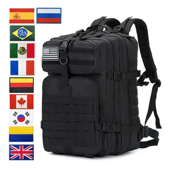 50L / 30L Военни мъже Черен питон TacticalMOLLE 3P Тактически пакет Чанта за пътуване Туризъм Къмпинг Лов Риболовни чанти Дропшипинг 1
