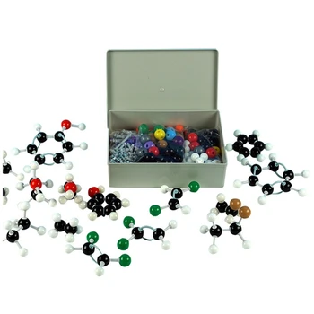 444 PCS Комплект молекулярни модели Неорганична и органична химия, както е показано Наука Атоми Молекулярни модели, кодиращи атоми за деца 1