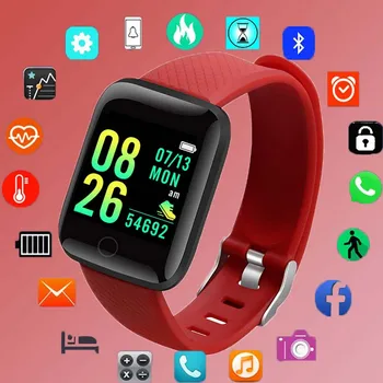 D13 Smart Watch Мъже Кръвно налягане Водоустойчив Smartwatch Жени Монитор за сърдечен ритъм Фитнес Tracker Watch Sport Digital relogio 1