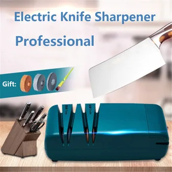Електрическа точилка за ножове Професионални инструменти за заточване на шлифовъчни машини за кухненски ножове Ножично автоматично заточване с Whetstone 1