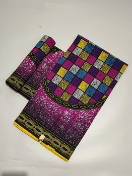 Търговия на едро африкански восъчни отпечатъци плат за шиене метра памук Materail оригинален восък за парти рокля гарантирано 6 ярда/партида кърпа