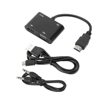 Ред Hdmi към vga адаптер micro mini hdmi кабелен конвертор hdmi-съвместим мъжки към vga женски hd 1080p за ps4 xbox таблет лаптоп pc tv / Аксесоари & Части ~ Apotheekmeeusdeneve.be 11