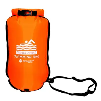 Swimming Bubble High Visible Safety Swim Buoy Ultralight Bubble Tow Float Dry Bag For Open Water Swimming Kayaking Snorkeling 1