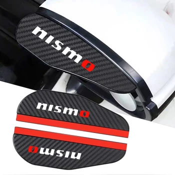 2X кола огледало за обратно виждане Eyebrower стикер кола дъжд вежди покритие за Nissan Nismo кола стайлинг аксесоари