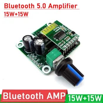 TPA3110 Bluetooth аудио усилвател POWER 15W * 2 Digital Stereo Power AMP Board Module FOR DC 12V-24V автомобилен USB високоговорител