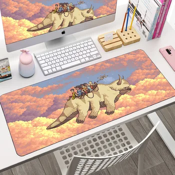 Laptop Office Kawaii Mouse Pad Avatar The Last Airbender Anime Large Mousepad Pc Gaming Accessories Tapis De Souris Keyboard Mat