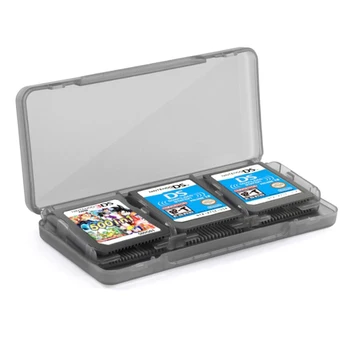 6 в 1 преносим 3DS калъф за съхранение на игри NDS кутия 2DS държач за карти за игри, съвместим с DS Lite NDSL NDSi XL LL за 2DS 3DS NEW 3D