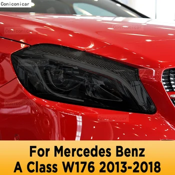За Mercedes Benz A Class W176 2018 Автомобилни външни фарове против надраскване Предна лампа Оттенък TPU Аксесоари за ремонт на защитно фолио