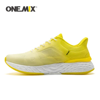 ONEMIX Професионални обувки за стабилност за мъже поддържат леки трайни дишащи спортни обувки Дамски маратонски маратонки 1