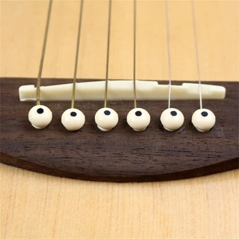 Китарен мост Щифтове Колчета Комплект String End Peg Tool Ukulele Бяла класическа китара Подаръчни аксесоари Акустична китара 1
