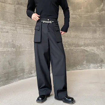 Ред 2023 harajuku памук бельо дълги панталони мъже случайни джогъри лято широк крак панталони мъжки китайски стил панталони плюс размер m-7xl / мокър восък ~ Apotheekmeeusdeneve.be 11