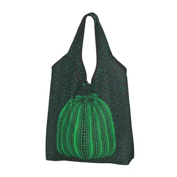 Yayoi Kusama Абстрактно изкуство тиква хранителни стоки пазаруване голяма пазарска чанта жени мода купувач рамо чанти голям капацитет чанта 1