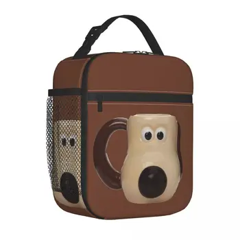 Wallace And Gromit Dog Mug Cartoon Изолирани чанти за обяд с висок капацитет за многократна употреба Термо чанта Tote обяд кутия плаж пътуване момиче момче 1
