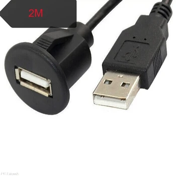  Регулируем гъвкав USB 2.0 мъжки към женски удължителен адаптер за гнездо USB 2.0 удължителен кабел за кола Dropship 1