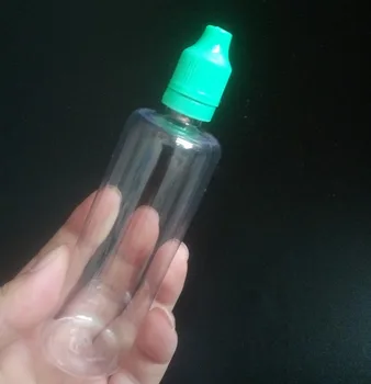 Tamper Evident Seal и обезопасени от деца капачки 100ml PET пластмасови капкомер бутилки с дълъг тънък връх E течност празна бутилка 1