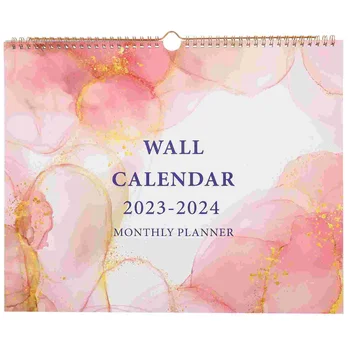2024 Стенен календар Дневни календари Годишна стая Месечно училище Здраво висящо 2023 Хартиен празник 1