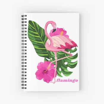 Фламинго спирала тетрадка за момичета жени 120 страници колеж управляван вестник идеален за училище офис дома подаръци розово фламинго 1