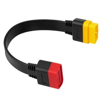 Нов OBD OBD2 удължителен кабелен конектор за стартиране X431 V / Easydiag 3.0 / Mdiag / Golo Main 16Pin мъжки към женски кабел 36cm 1
