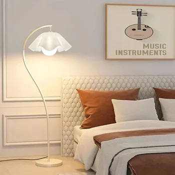 реколта Bing кръгла топка Led подови лампи за хол дистанционно управление Dim стоящи светлини спалня нощно шкафче у дома декор 1