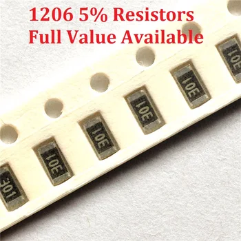  300pcs / лот SMD чип резистор 1206 620K / 680K / 750K / 820K / 910K / Ohm 5% съпротивление 620 / 680 / 750 / 820 / 910 / K резистори безплатна доставка 1