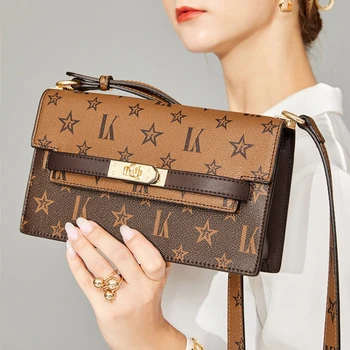 Марка дамска чанта 2023 Нова висококачествена кожена луксозна чанта с едно рамо Crossbody 1