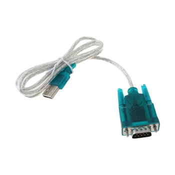 Dropship черен USB към RS232 RS-232 (DB9) сериен кабел стандартен адаптер конвертор за PC 1