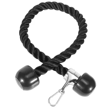Heavy Duty Tricep Pull Down Rope 36 инча с Snap Hook Фитнес приставка кабелна машина Pulldown въже за домашна фитнес 1