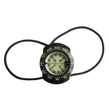 Scuba Diving Compasses Professional Waterproof Mounted with Retractor High-density Gauge Navigator with Night Vision 1