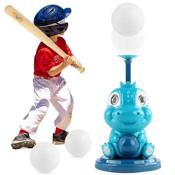 Бейзбол хвърляне машина карикатура динозавър форма бейзбол хвърляч бейзбол попър забавно вътрешен открит преносим бейзбол машина за 1