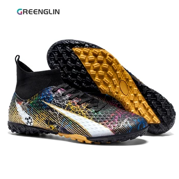 Greenglin-2306 Мъжки професионални футболни обувки Turf (TF) Футболни обувки Трева обучение износоустойчиви спортни клинове 1
