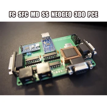 Ретро конвертор на контролери за видеоигри Fc Sfc MD SS Neogeo 3DO PCE към USB поддържа PS4 Xbox360 адаптер Xinput нулево закъснение 1