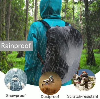 Нов горещ дъжд покритие за раница 15-25L водоустойчива чанта Camo тактически открит къмпинг туризъм катерене прах дъждобран 1