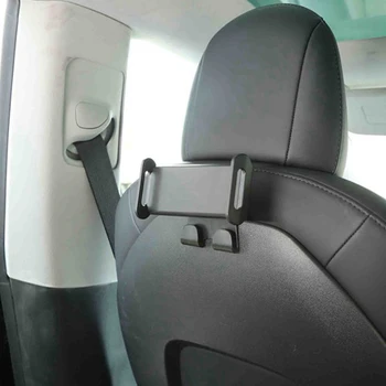 HOT-For Tesla Model Y 3 Стойка за телефон на задната седалка, проста инсталация Гладки ръбове Въртящи се двустранни разтегливи 1