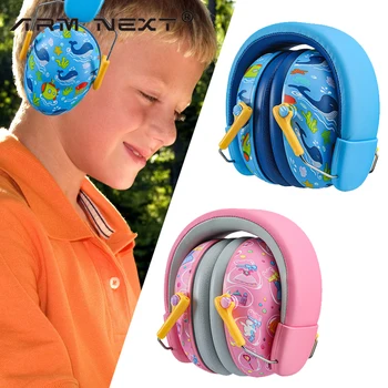 Анти-шумови антифони Детски протектор за уши Слухови слушалки за сън Тактически слушалки Cartoon ABS за деца Намаляване на шума 1