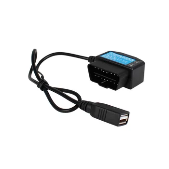 24Hours 5V 3A USB кабел за зареждане на автомобил OBD Hardwire комплект с превключвател 0.5Meter тел за Dash Cam Cam Vehicle DVR 1
